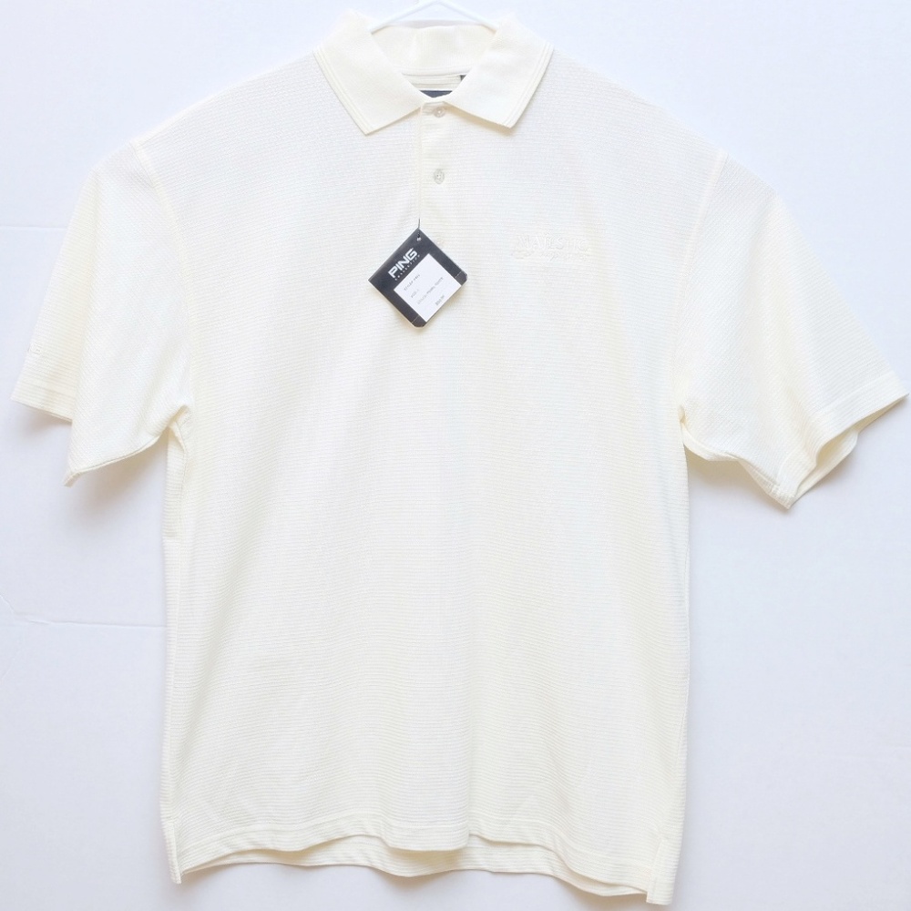 PING P446 Polo shirt, Brand New, Pearl White, L